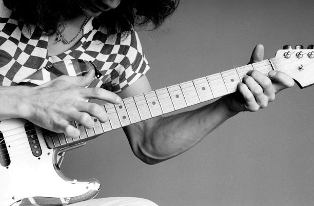 Ed Van Halen Hands on Guitar 1980 39