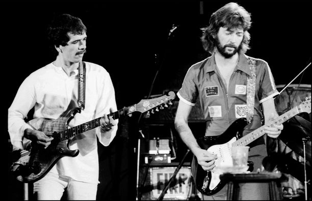 Eric Clapton & Carlos Santana Live 1975 03